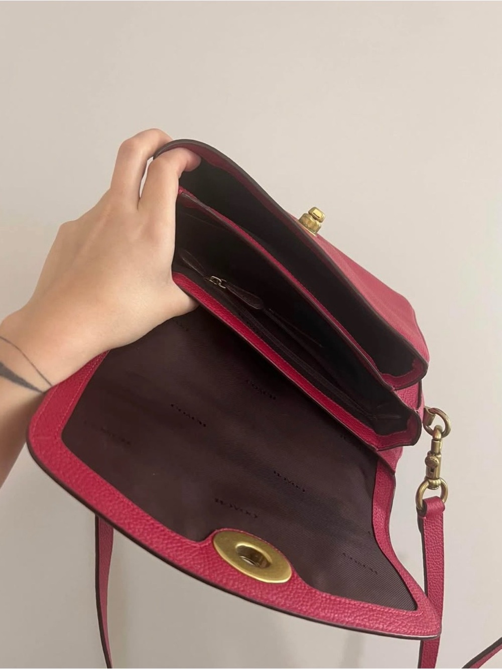 Coach Cassie Crossbody Pink Bag - Picture 4 of 5